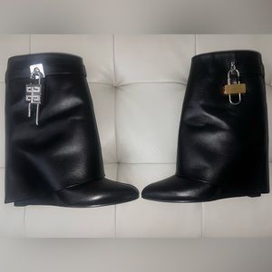 Givenchy Shark Lock ankle boots in leather